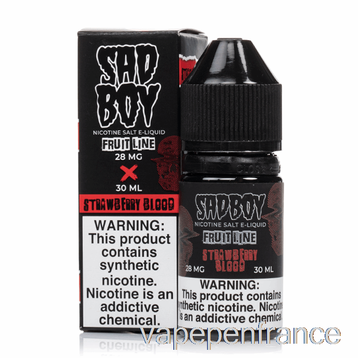 Sang De Fraise - Sels De Sadboy - Stylo Vape 30 Ml 48 Mg